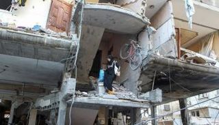 منزل في رفح تحول لأنقاض جراء القصف