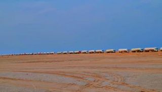 شاحنات النقل الثقيل في اليمن - أرشيفية