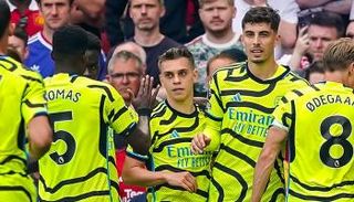 من مباراة أرسنال ومانشستر يونايتد في الدوري الإنجليزي