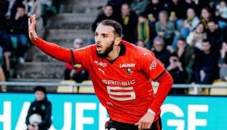 أمين غويري مهاجم رين الفرنسي