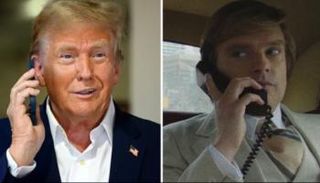 صورة مجمعة لترامب ولقطة من الفيلم