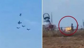 جانب من اصطدم الطائرتين