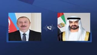 الشيخ محمد بن زايد آل نهيان رئيس دولة الإمارات ونظيره الأذري