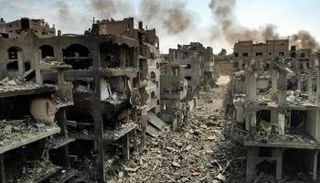 آثار القصف الإسرائيلي على غزة
