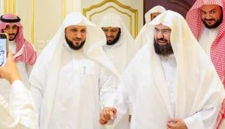 الشيخان عبدالرحمن السديس وماهر المعيقلي