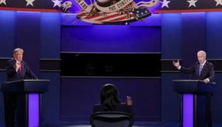 صورة أرشيفية لمناظرة بايدن وترامب 2020