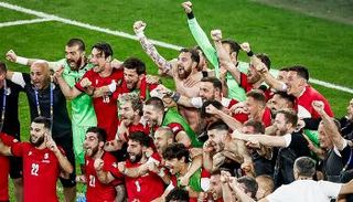 فرحة منتخب جورجيا