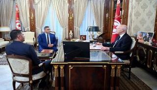 جانب من لقاء سعيد بوزير الداخلية