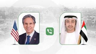 اتصال بين الشيخ عبد الله بن زايد آل نهيان ووزير الخارجية الأمريكي