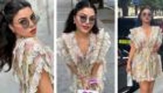 هيفاء وهبي في باريس.. إطلالة «كاجوال» جريئة (صور)