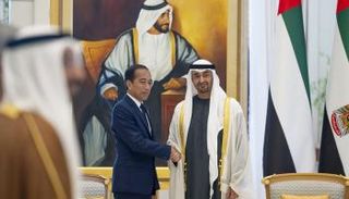 الشيخ محمد بن زايد آل نهيان والرئيس الإندونيسي