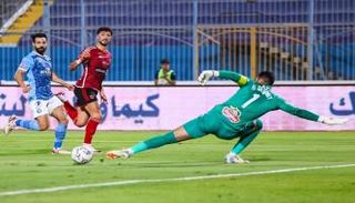جانب من مباراة بيراميدز والأهلي