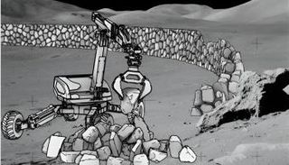 تصور فني لشكل الجدار العازل وآلية البناء