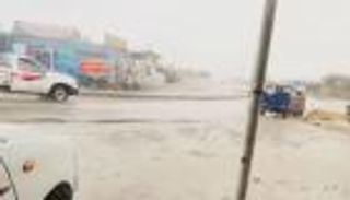 أمطار غزيرة تغرق منطقة مصرية (صور)