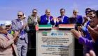 وضع حجر الأساس لمحطة الطاقة الشمسية الإماراتية بشبوة اليمنية