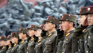 جنود من كوريا الشمالية