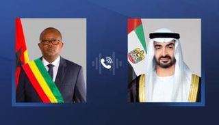 الشيخ محمد بن زايد آل نهيان رئيس دولة الإمارات وعمر سيسوكو إمبالو