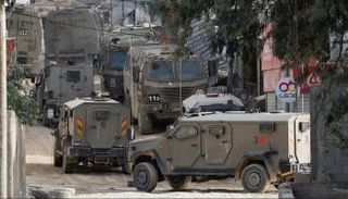 آليات عسكرية إسرائيلية خلال اقتحام سابق في الضفة الغربية