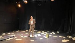 مشهد من المسرحية «عرق النعنع»