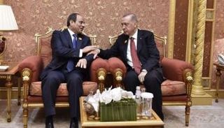من لقاء سابق بين السيسي وأردوغان