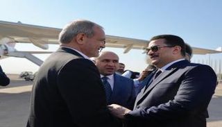 رئيس الوزراء العراقي يستقبل مسعود بزشكيان