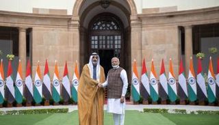 رئيس الوزراء الهندي وولي عهد أبوظبي