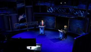 جانب من مناظرة ترامب وهاريس