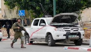 جندي إسرائيلي في سديروت بإسرائيل لحظة هجوم حماس 