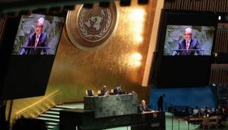 الأمين العام للأمم المتحدة يتحدث في الجمعية العامة