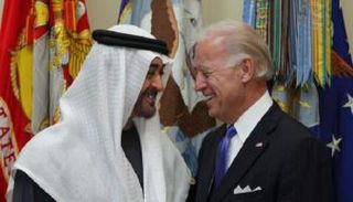 الشيخ محمد بن زايد آل نهيان رئيس دولة الإمارات والرئيس الأمريكي بايدن