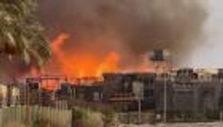 «عوامل بيئية السبب».. حريق بمدينة الإنتاج الإعلامي بمصر