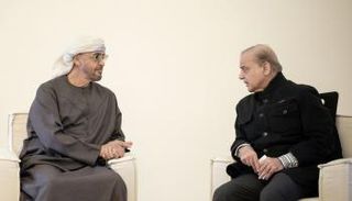 رئيس دولة الإمارات ورئيس الوزراء الباكستاني