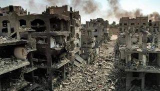 آثار القصف الإسرائيلي على غزة