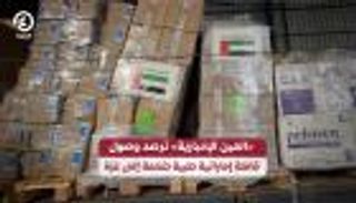 «العين الإخبارية» ترصد وصول قافلة إماراتية طبية ضخمة إلى غزة