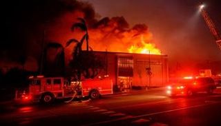 جانب من الحرائق