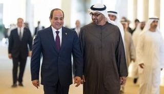 الشيخ محمد بن زايد آل نهيان والرئيس المصري عبدالفتاح السيسي