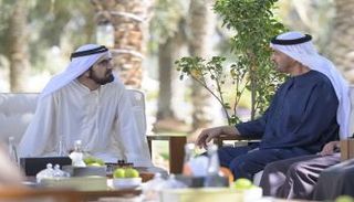 الشيخ محمد بن زايد آل نهيان والشيخ محمد بن راشد آل مكتوم