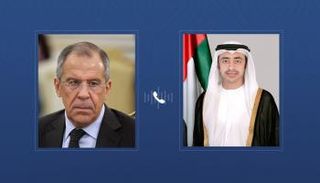 الشيخ عبدالله بن زايد آل نهيان وسيرغي لافروف
