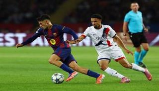 من مباراة برشلونة ضد باريس سان جيرمان