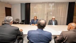 جانب من اجتماع «مجلس مستقبل الصومال»