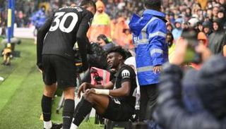 احتفال قدوس في مباراة ليدز وتوتنهام