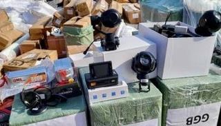 جانب من المعدات  المضبوطة