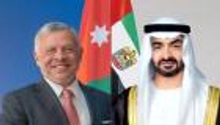 محمد بن زايد وعاهل الأردن يبحثان جهود وقف إطلاق النار بغزة والتعاون