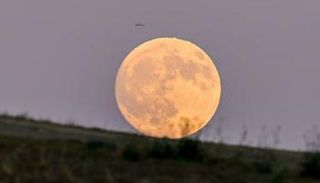 القمر العملاق المعروف أيضا باسم "قمر الحصاد"