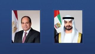 الشيخ محمد بن زايد آل نهيان والرئيس المصري عبدالفتاح السيسي