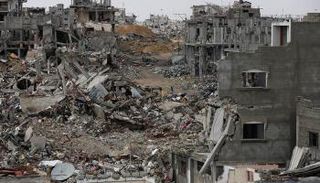 جانب من الدمار في غزة