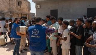 مهاجرون غير شرعيين في ليبيا 