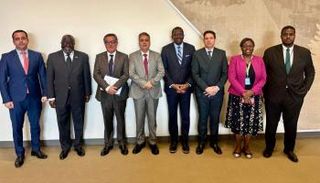 جانب من الاجتماع مع ممثلي المجموعة الأفريقية في نيويورك