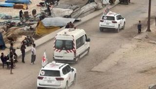 سيارات تابعة للجنة الدولية للصليب الأحمر