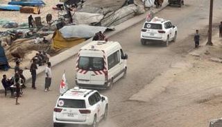 سيارات تابعة للجنة الدولية للصليب الأحمر 